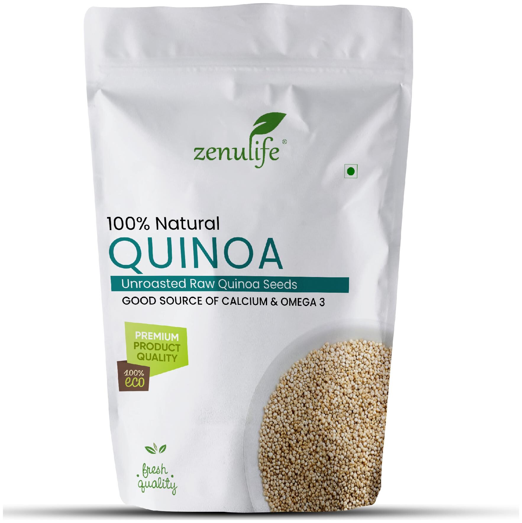 

Zenulife Raw Organic Gluten Free White Quinoa seeds 50g