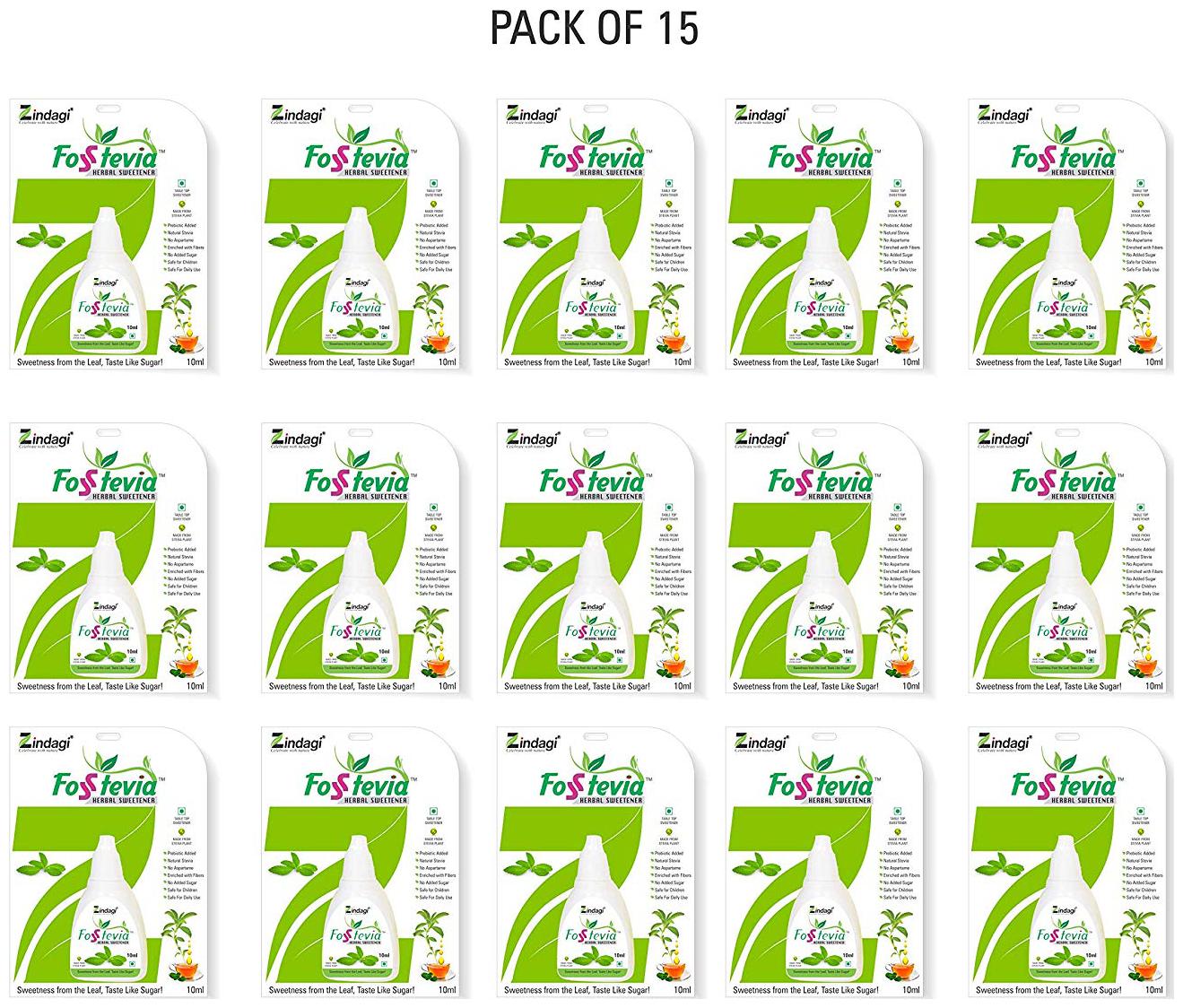

Zindagi Stevia Liquid - Sugarfree Stevia Sweetener For Weight Loss - Best In Weight Reduce (Buy 13 Get 2 Free)