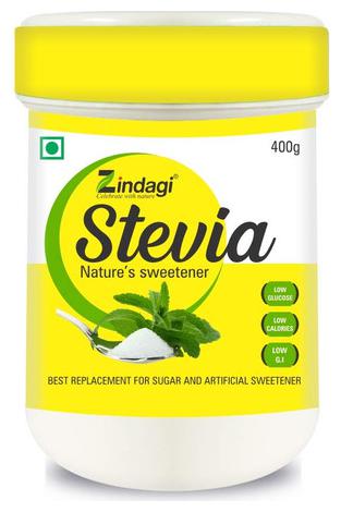 

Zindagi Stevia Powder Natural Stevia White Powder Sugarfree Stevia Powder 400 g