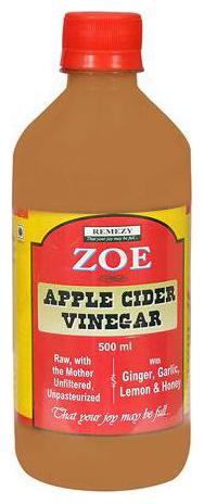 

Zoe Apple Cider Vinegar - Raw Unfiltered Unpasteurized with Ginger Garlic Lemon Honey 500 ml
