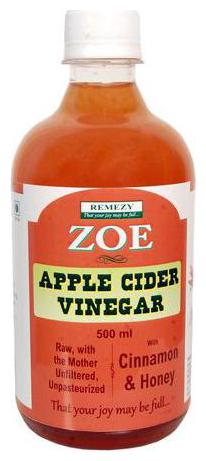 

Zoe Apple Cider Vinegar - Raw Unfiltered Unpasteurized with Cinamon Honey 500 ml