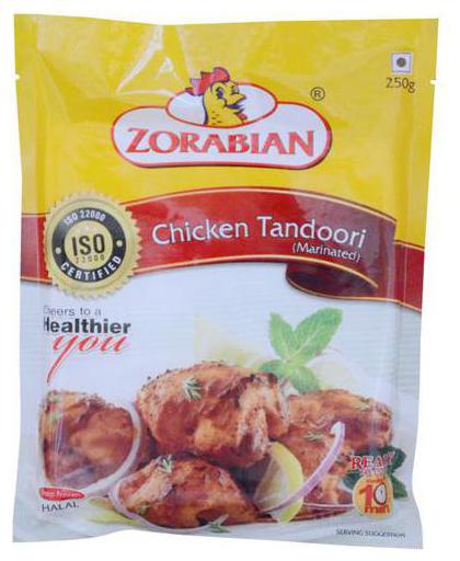 

Zorabian Chicken - Tandoori Marinated 250 g