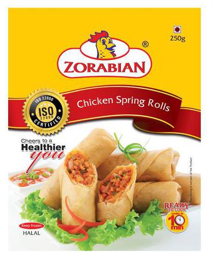 

Zorabian Spring Rolls - Chicken 250 Gm