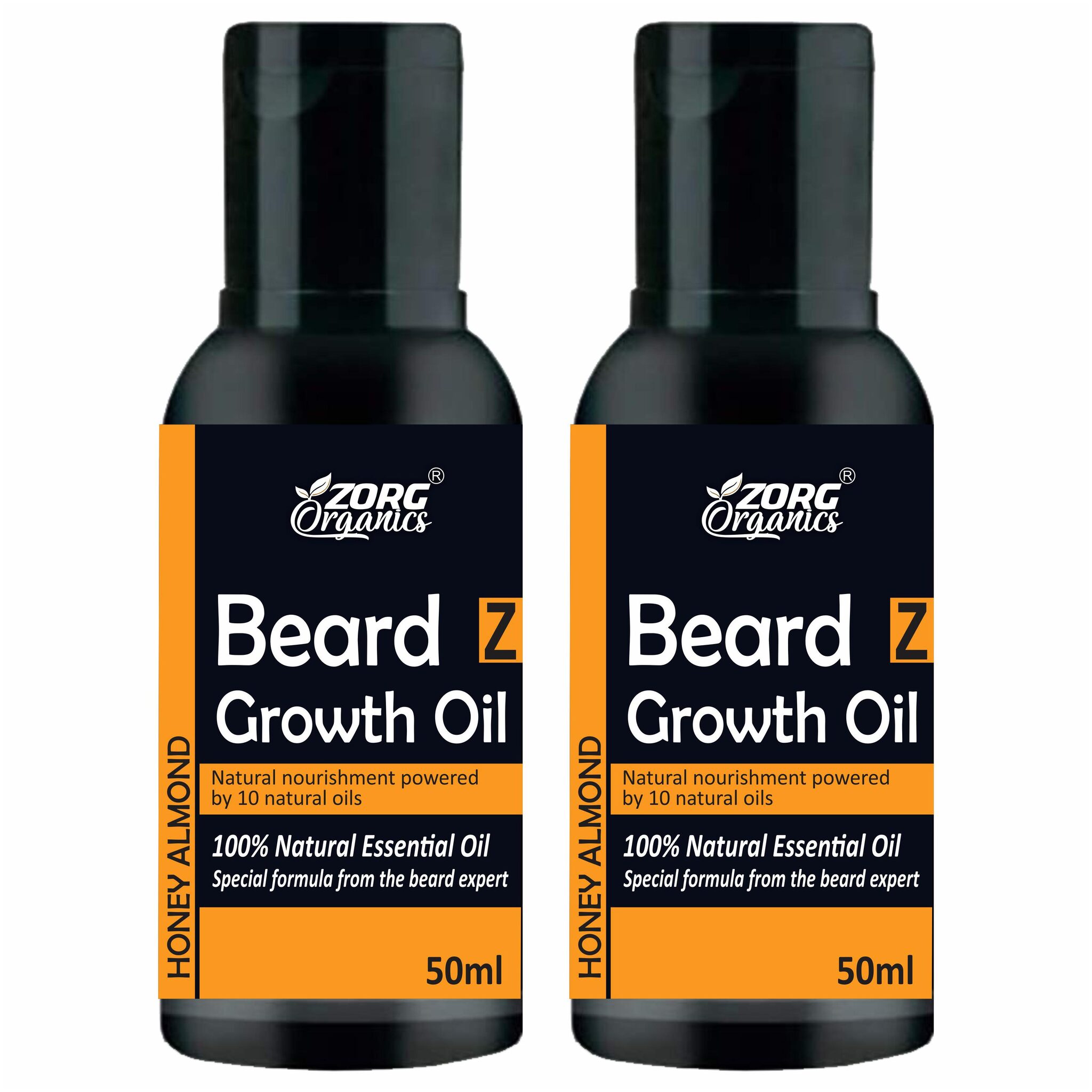 

Zorg Organics Beard Growth Oil Honey Almond 100 Natural Hair Oil (50 ml) (Pack of 2)
