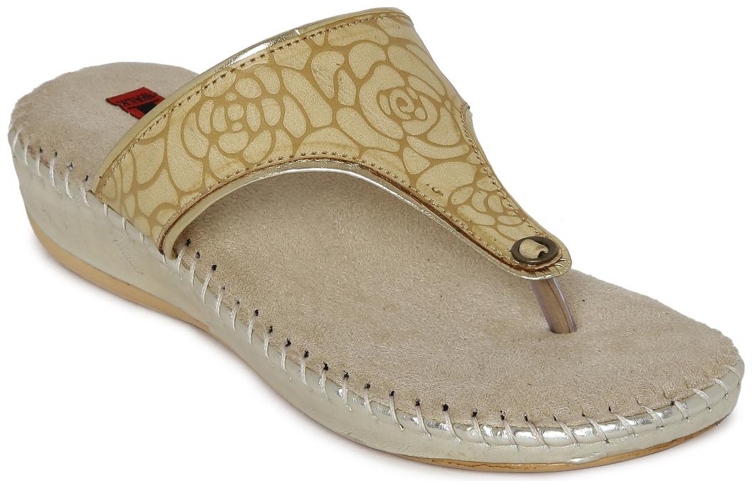 

1 WALK COMFORTABLE DR SOLE WOMEN FLATS SANDALS FANCY WEAR PARTY WEAR ORIGINAL CASUAL FOOTWEAR BEIGE