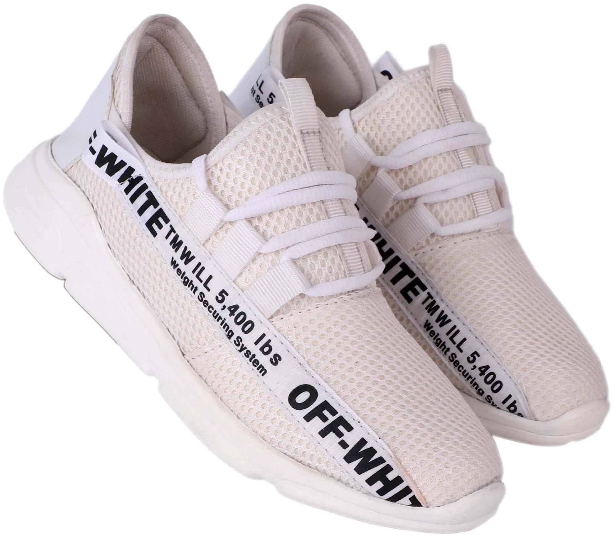 

1AAROW Men Running Shoes ( White )