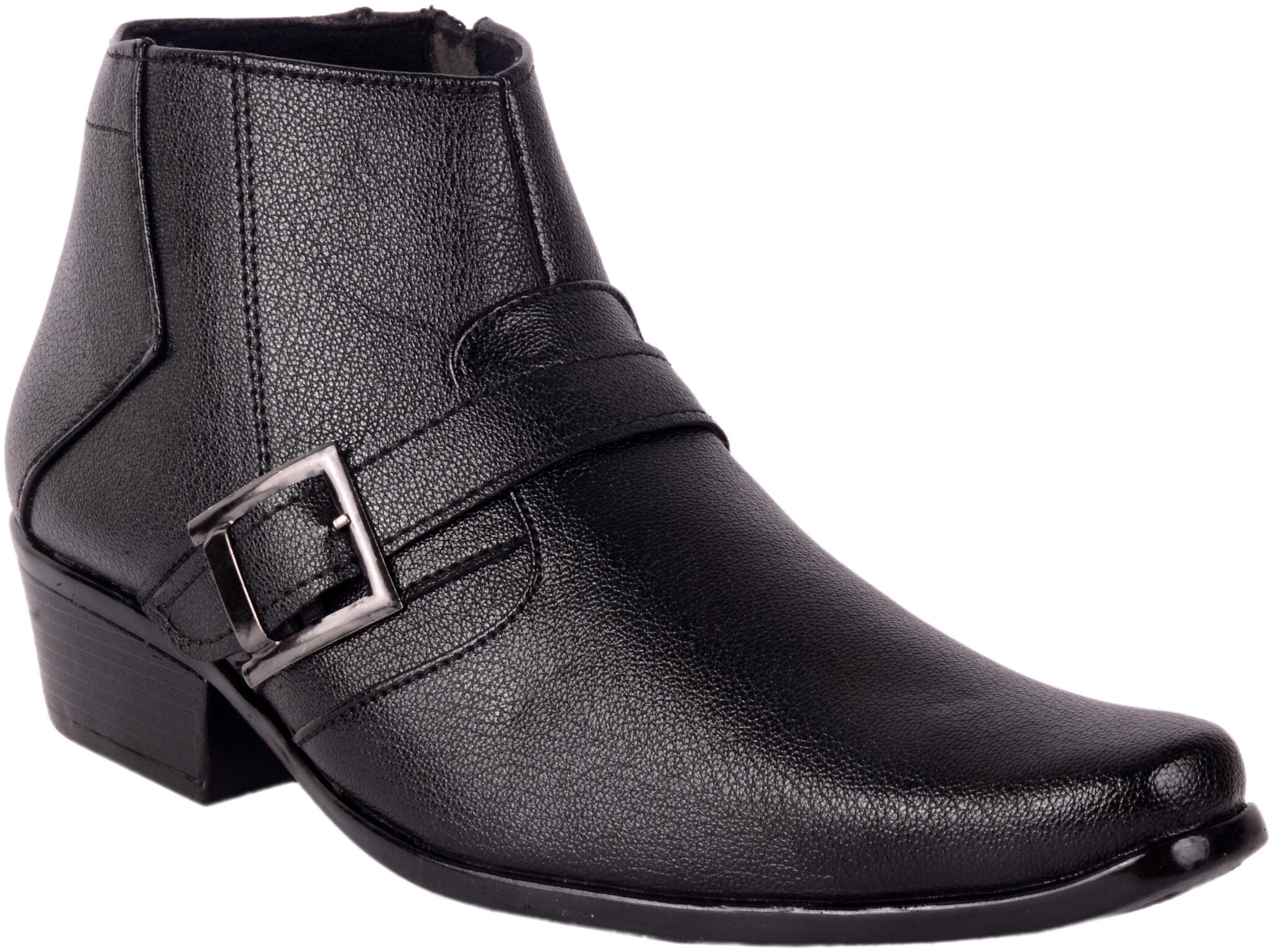 

1AAROW Men Black Ankle Boots - 15011-BLACK-BOOT