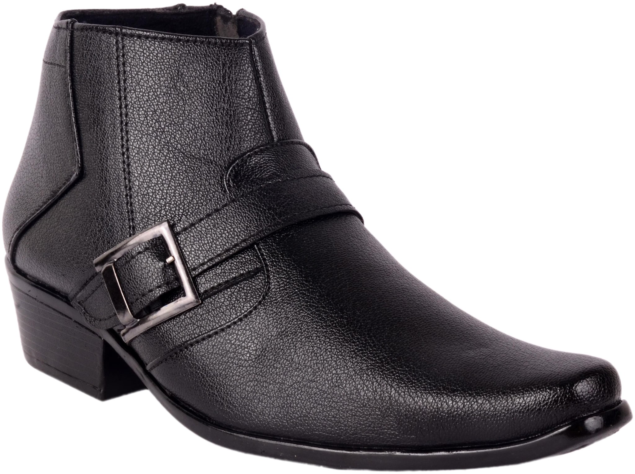 

1AAROW Men Black Ankle Boots - 15011-BLACK-BOOT