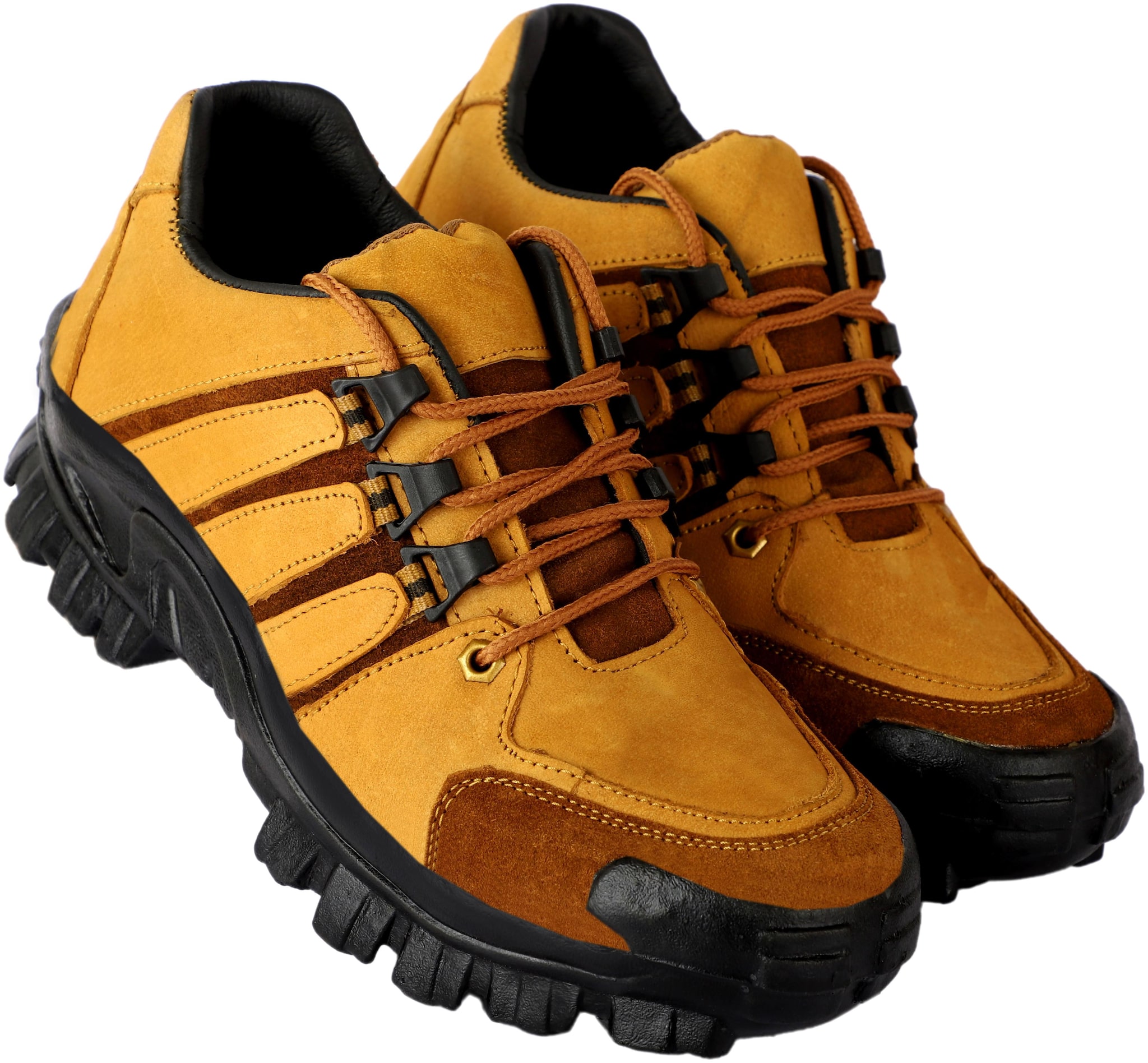 

1AAROW Men Tan Ankle Boots - 187-CASUALNUBUCKLEATHER