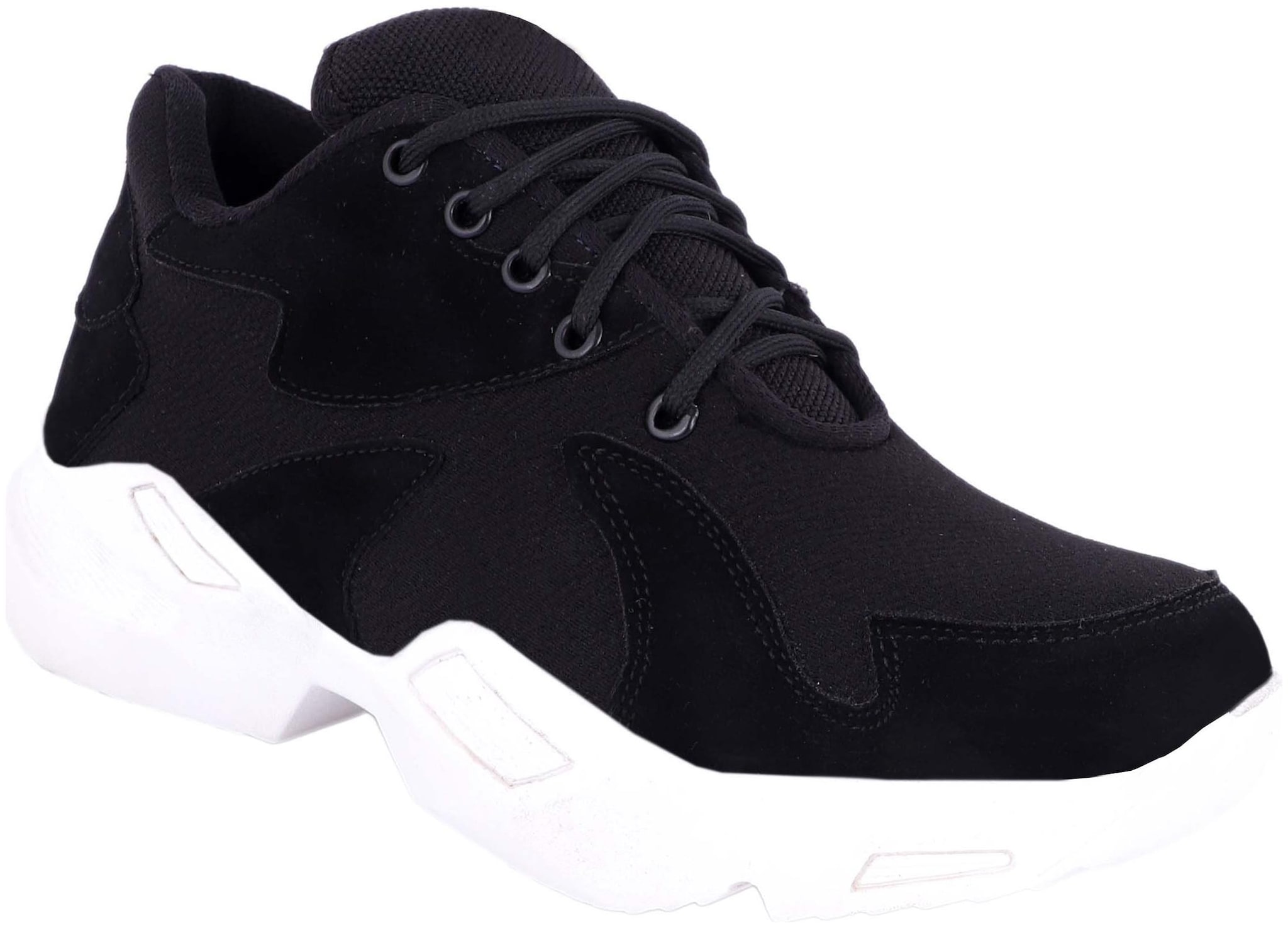 

1AAROW Men Walking Shoes Running Shoes ( Black )