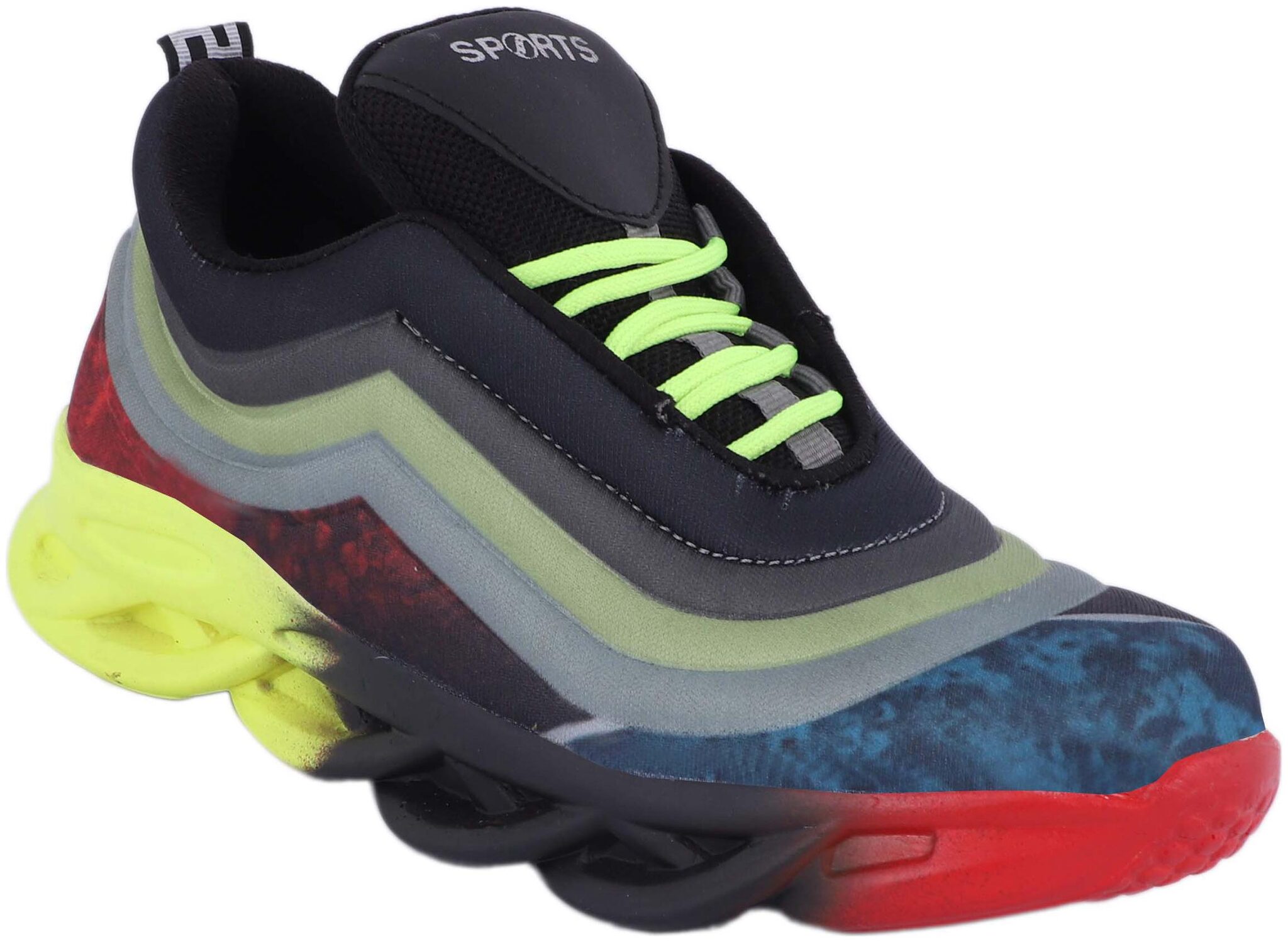 

1AAROW Men Running Shoes ( Black )