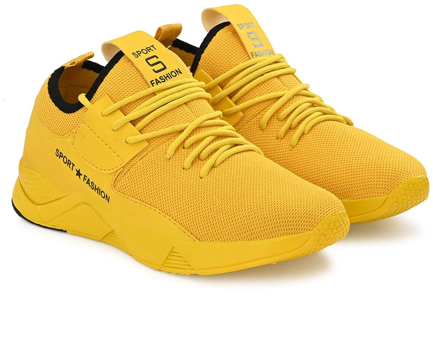 

1AAROW Men Walking Shoes ( Yellow )