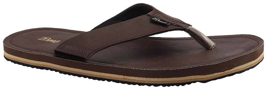 

2BMe Men Brown Flip-Flops - 1 Pair