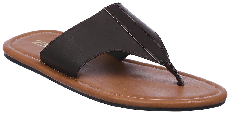 

2BMe Men Brown Flip-Flops - 1 Pair