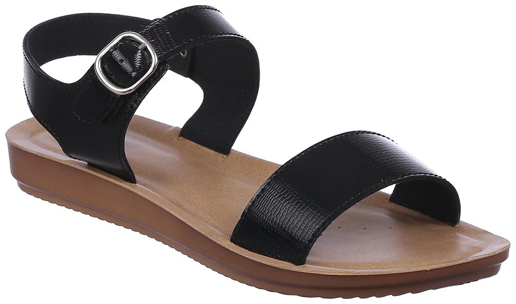 

2Bme Women Black Casual Sandal