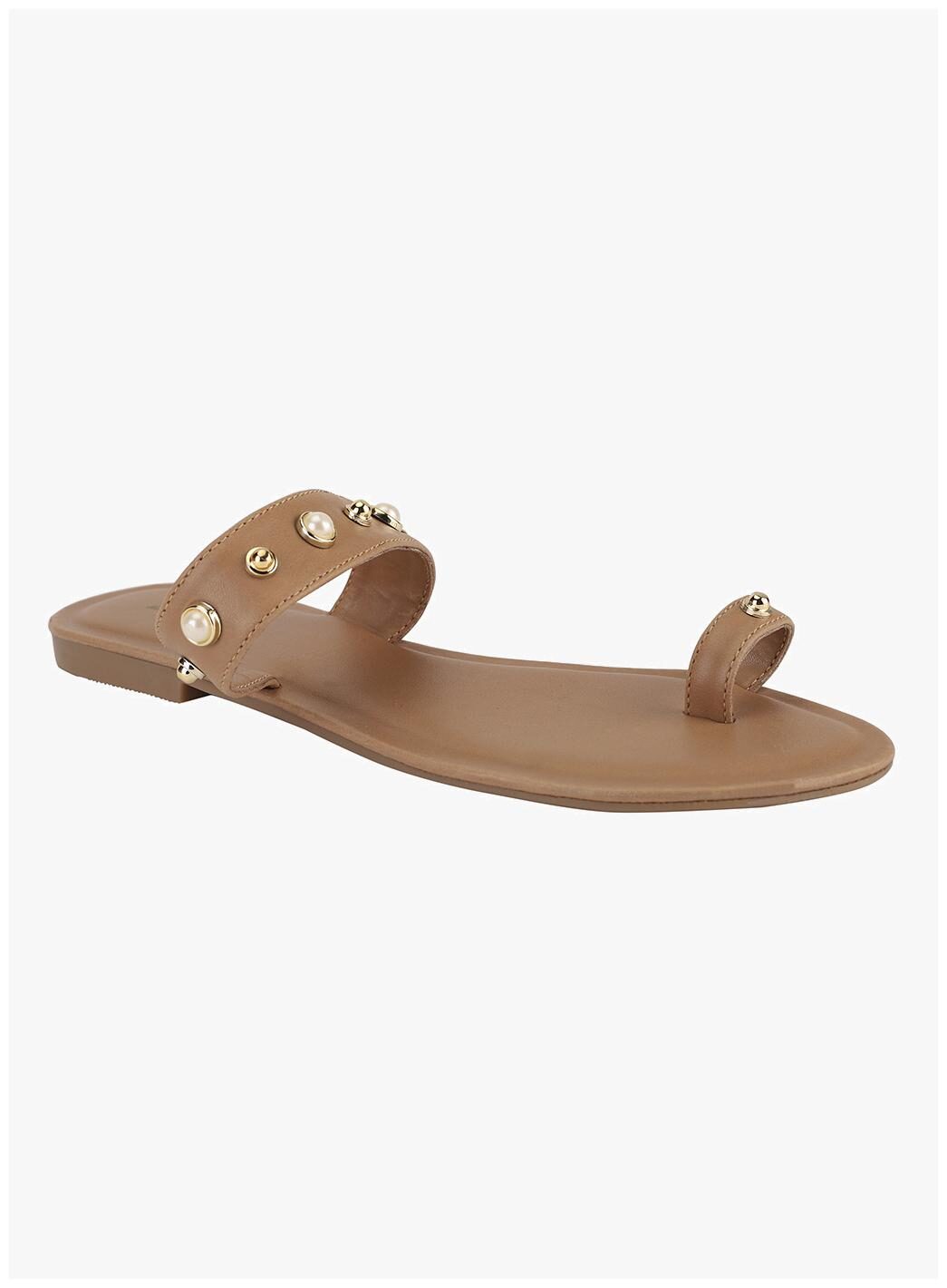 

2BMe Women Beige One Toe Flats