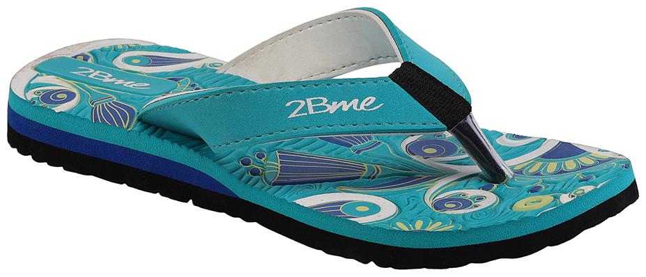 

2Bme Women Blue Casual Flip Flop