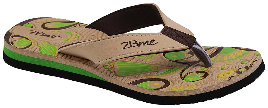 

2Bme Women Beige Casual Flip Flop