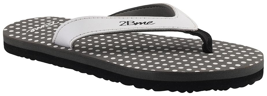 

2Bme Women Grey Casual Flip Flop