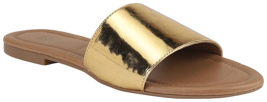 

2BMe Women Gold One Toe Flats