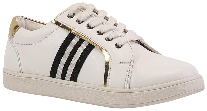 

2BMe Women Gold Canvas Shoes