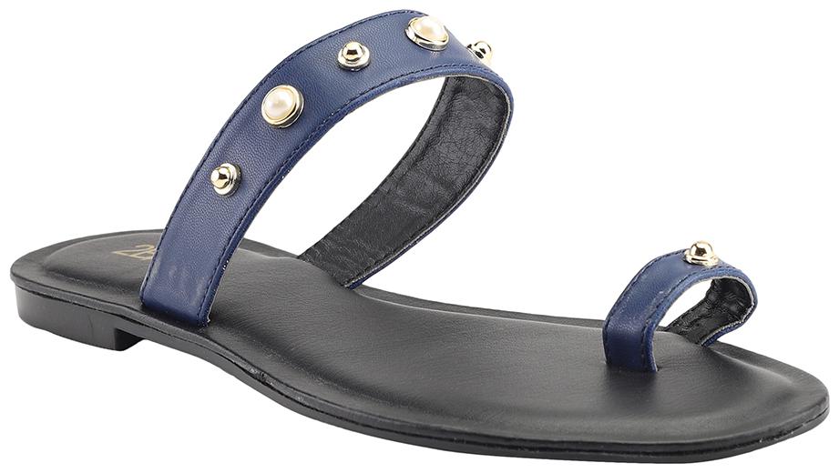 

2BMe Women Blue One Toe Flats