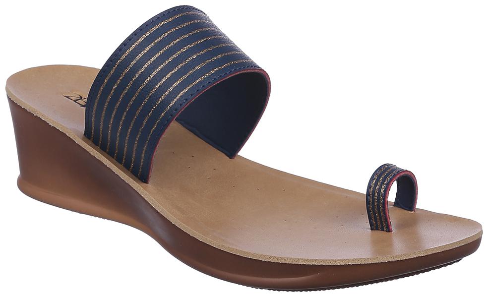 

2BMe Women Navy Blue One Toe Flats