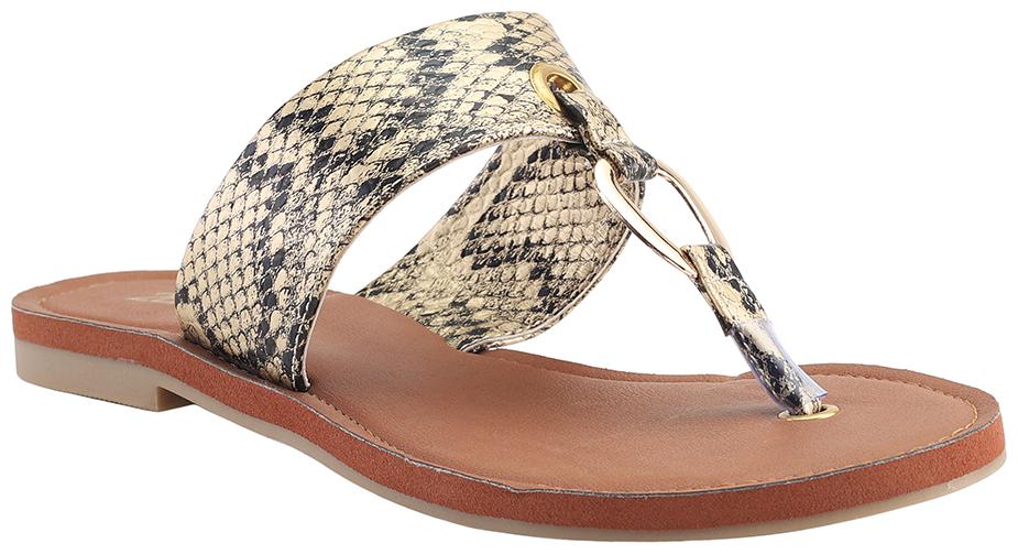 

2BMe Women Yellow One Toe Flats