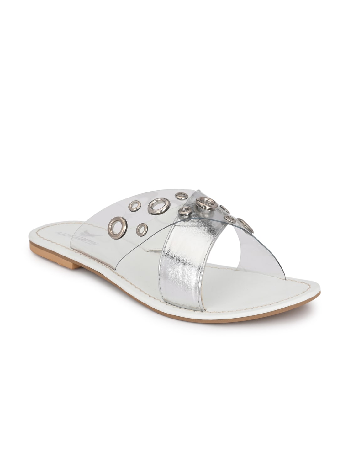 

AADY AUSTIN Women White Open Toe Flats