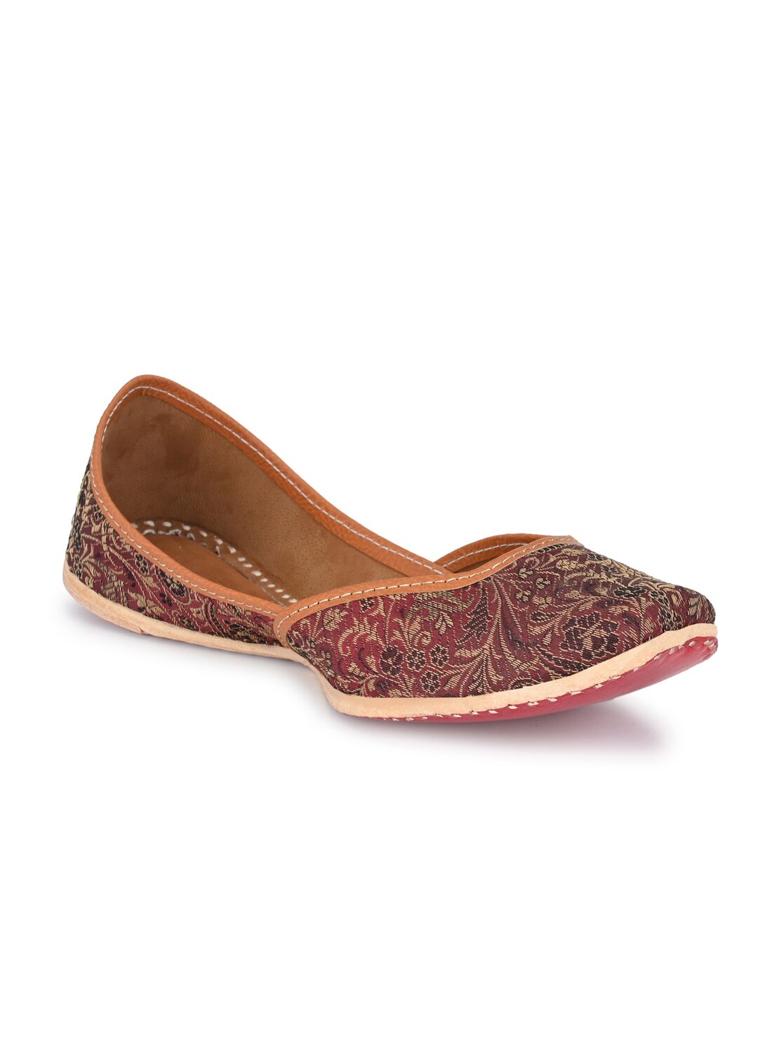 

AADY AUSTIN Women Maroon Mojaris