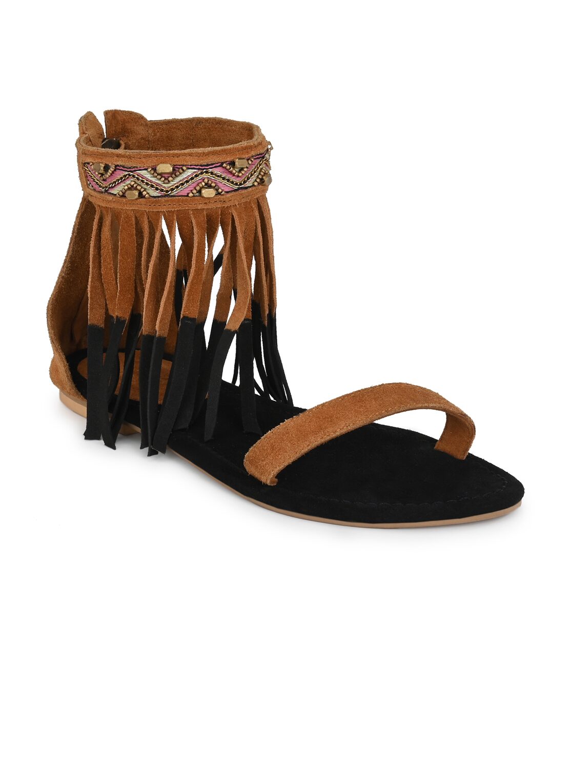 

AADY AUSTIN Women Tan Open Toe Flats
