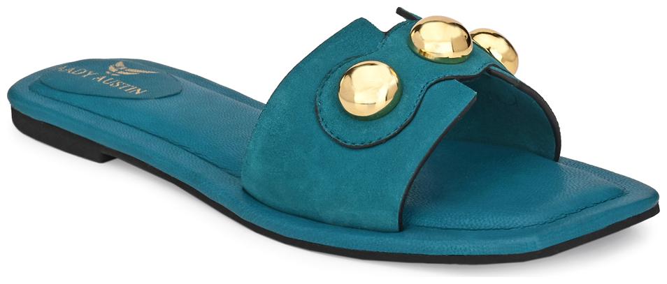 

AADY AUSTIN Women Blue Open Toe Flats