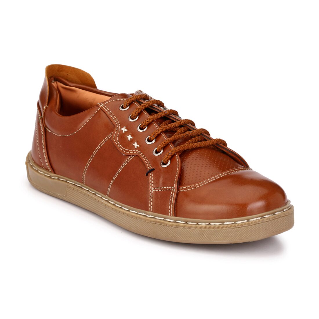 

AADY AUSTIN Men Tan Sneakers