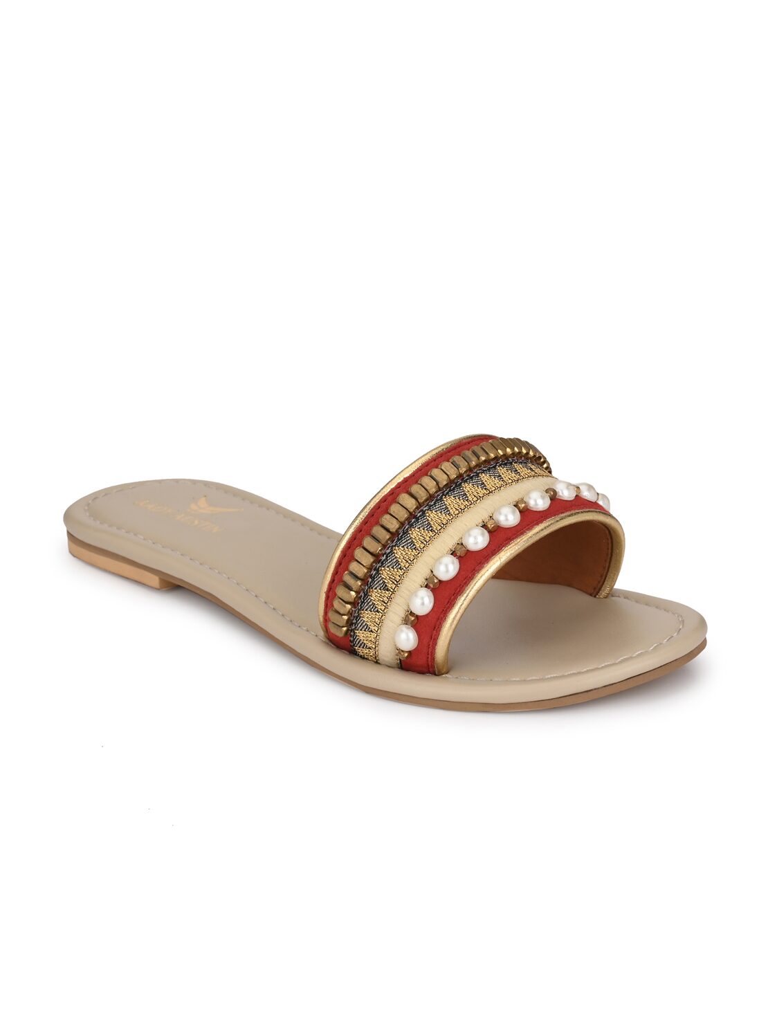 

AADY AUSTIN Women Red Open Toe Flats