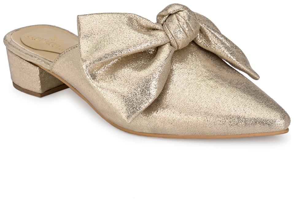 

AADY AUSTIN Women Gold Mules