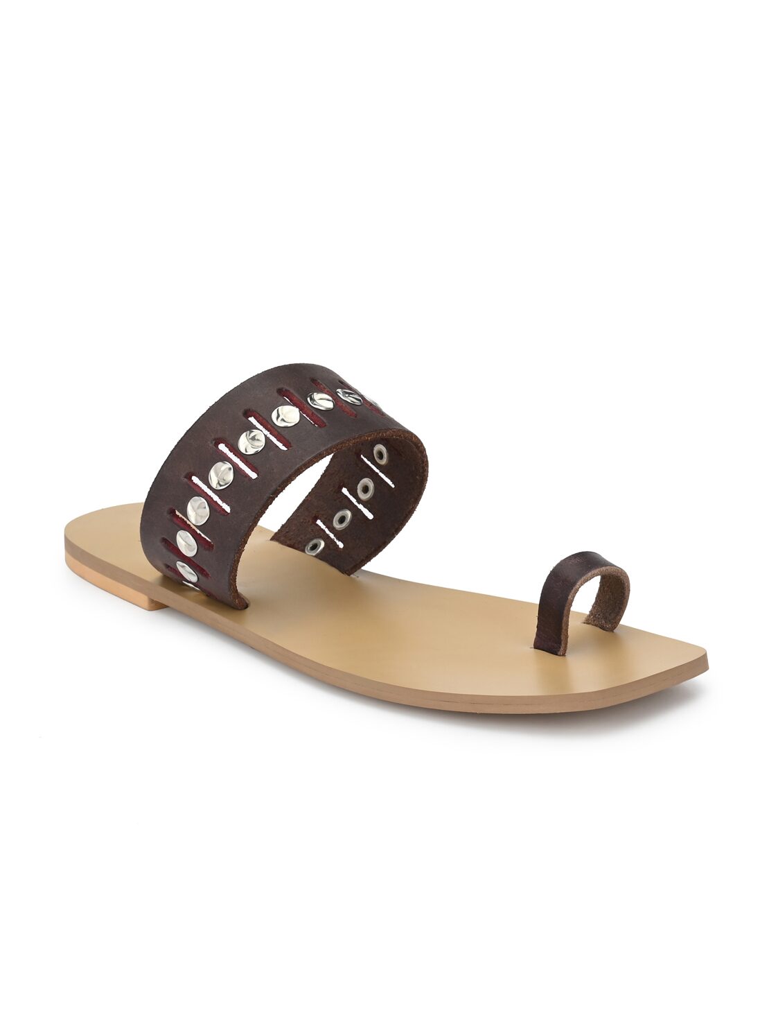 

AADY AUSTIN Women Brown Open Toe Flats