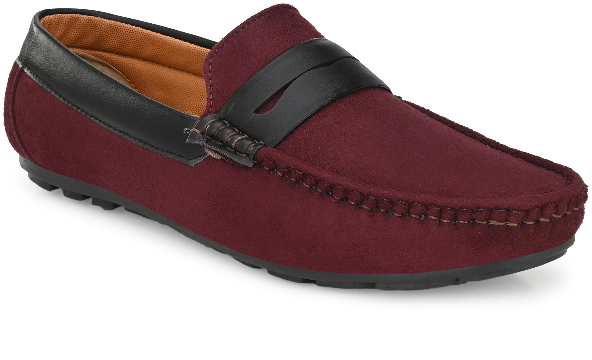 

AARAVIN S Men Maroon Loafers - AR 185