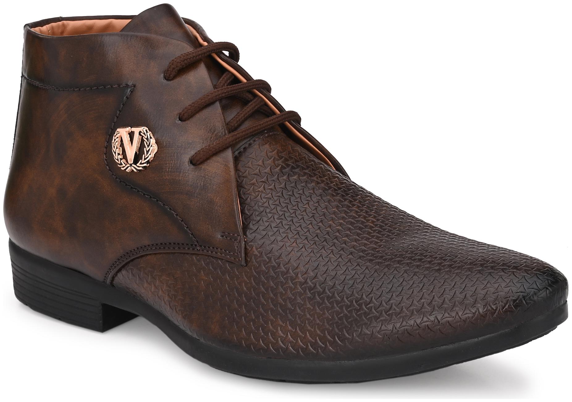 

AARAVIN S Men Brown Derby Formal Shoes - AR 187