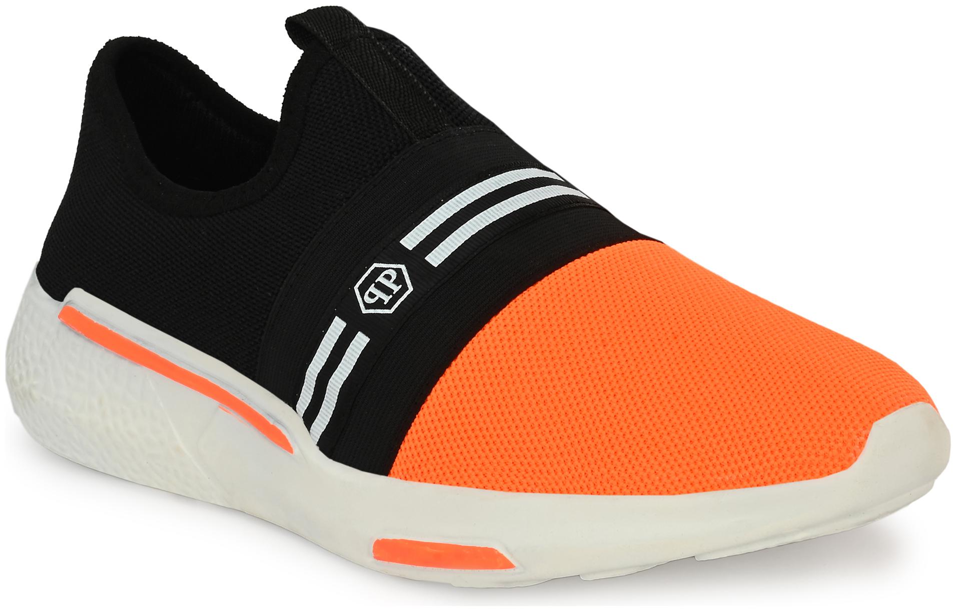 

AARAVIN S Men AR 180 BLACK ORANGE Running Shoes ( Black )