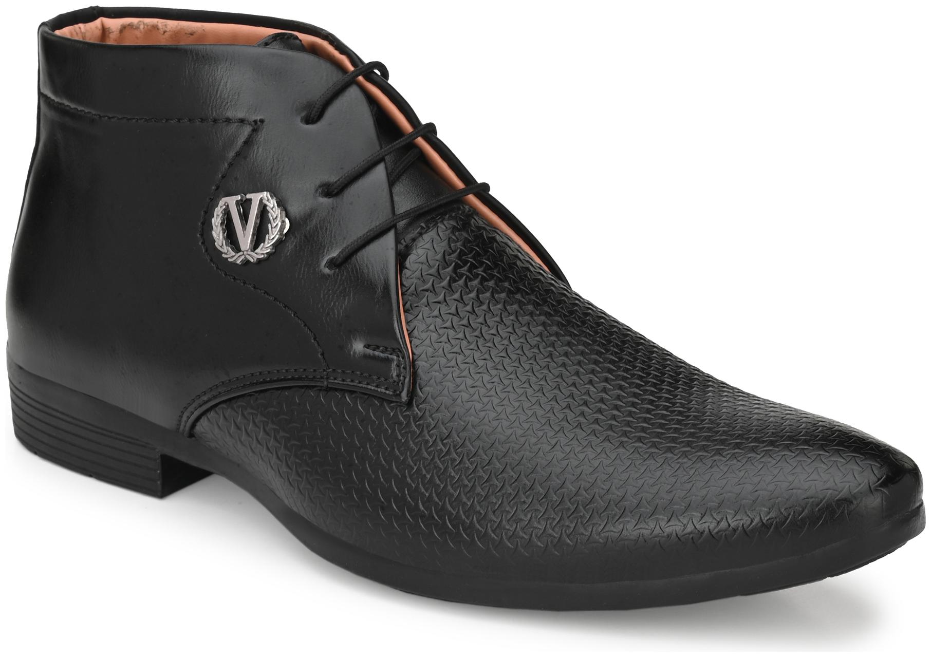 

AARAVIN S Men Black Derby Formal Shoes - AR 187