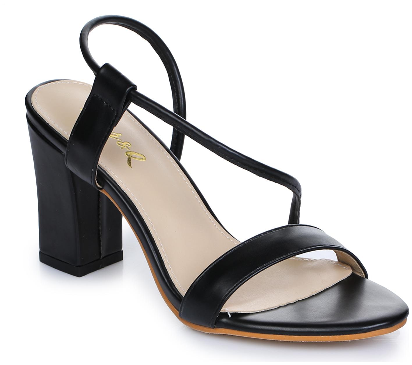 

Aber Q Women Black Heeled Sandals