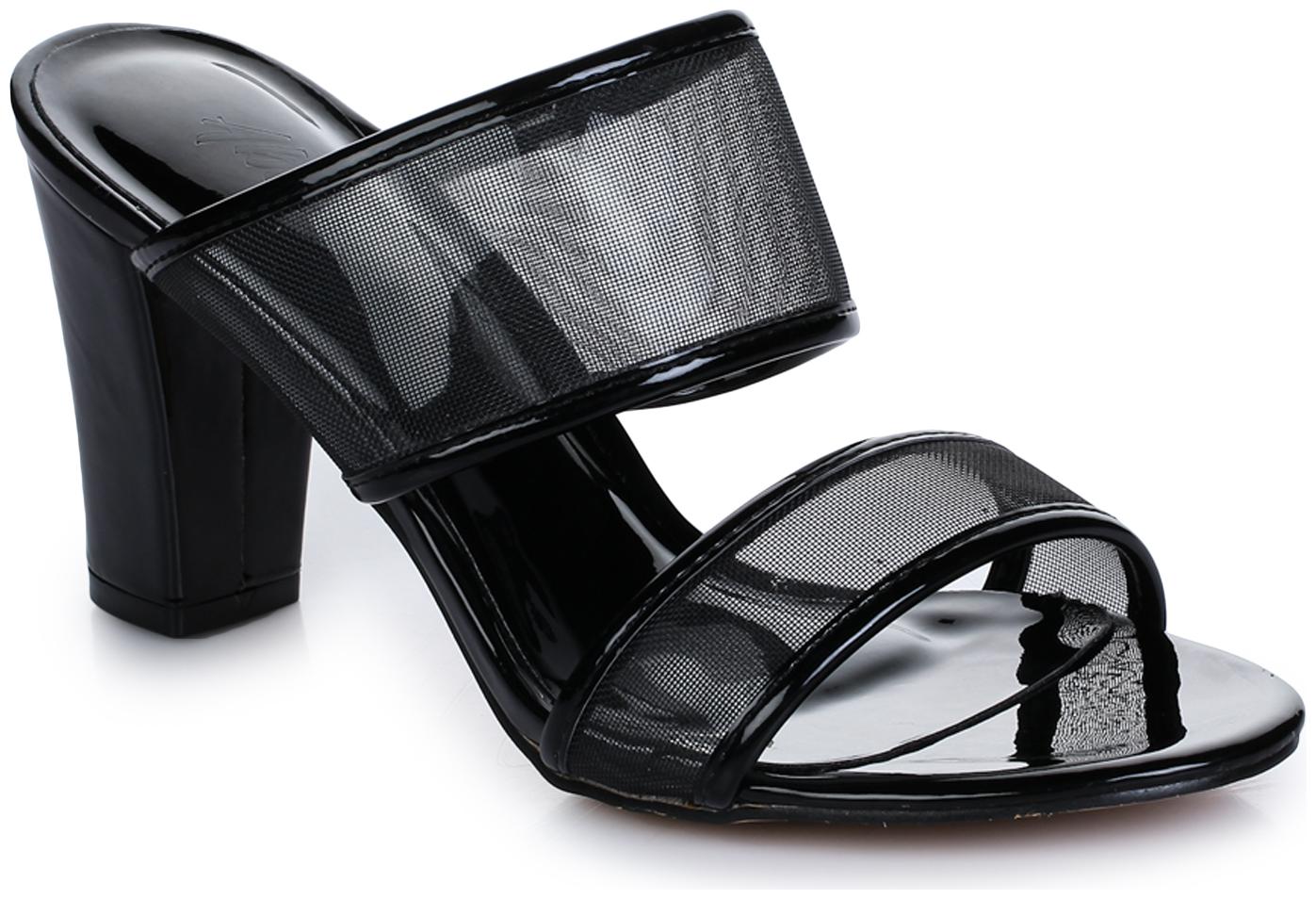 

Aber Q Women Black Heeled Sandals