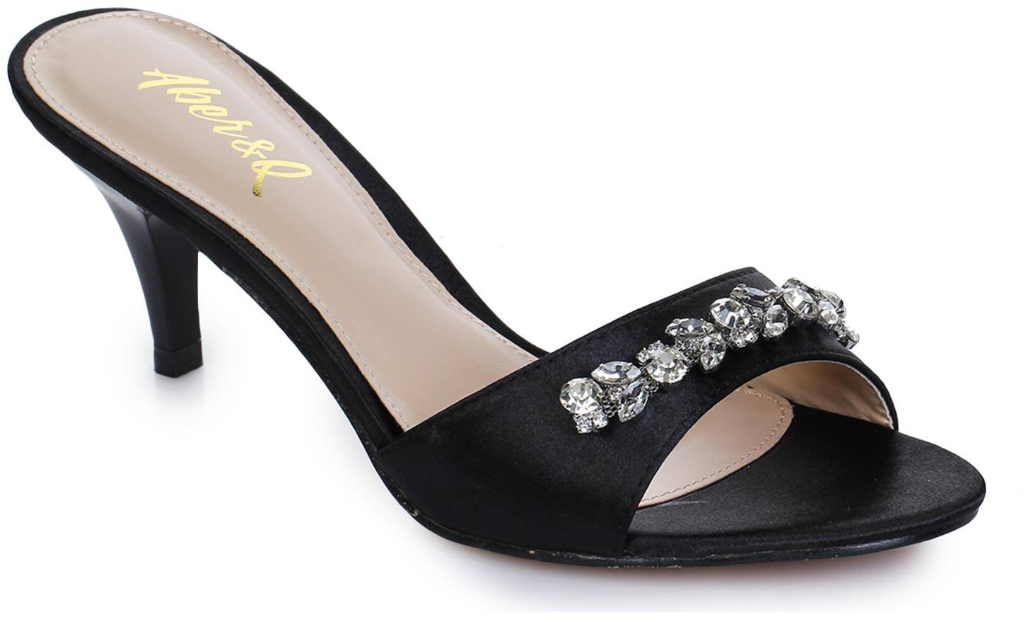 

Aber Q Women Black Heeled Sandals