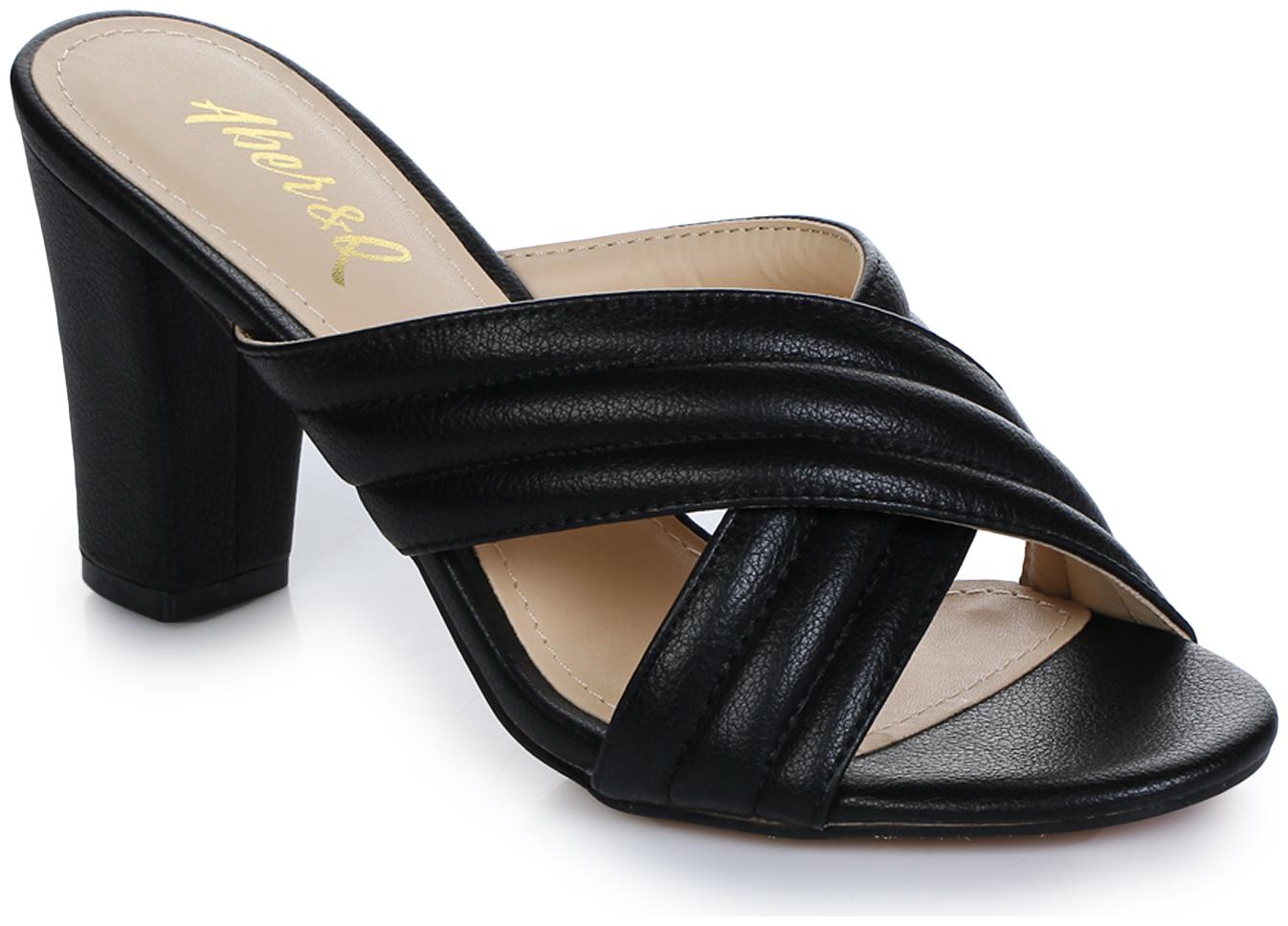 

Aber Q Women Black Heeled Sandals