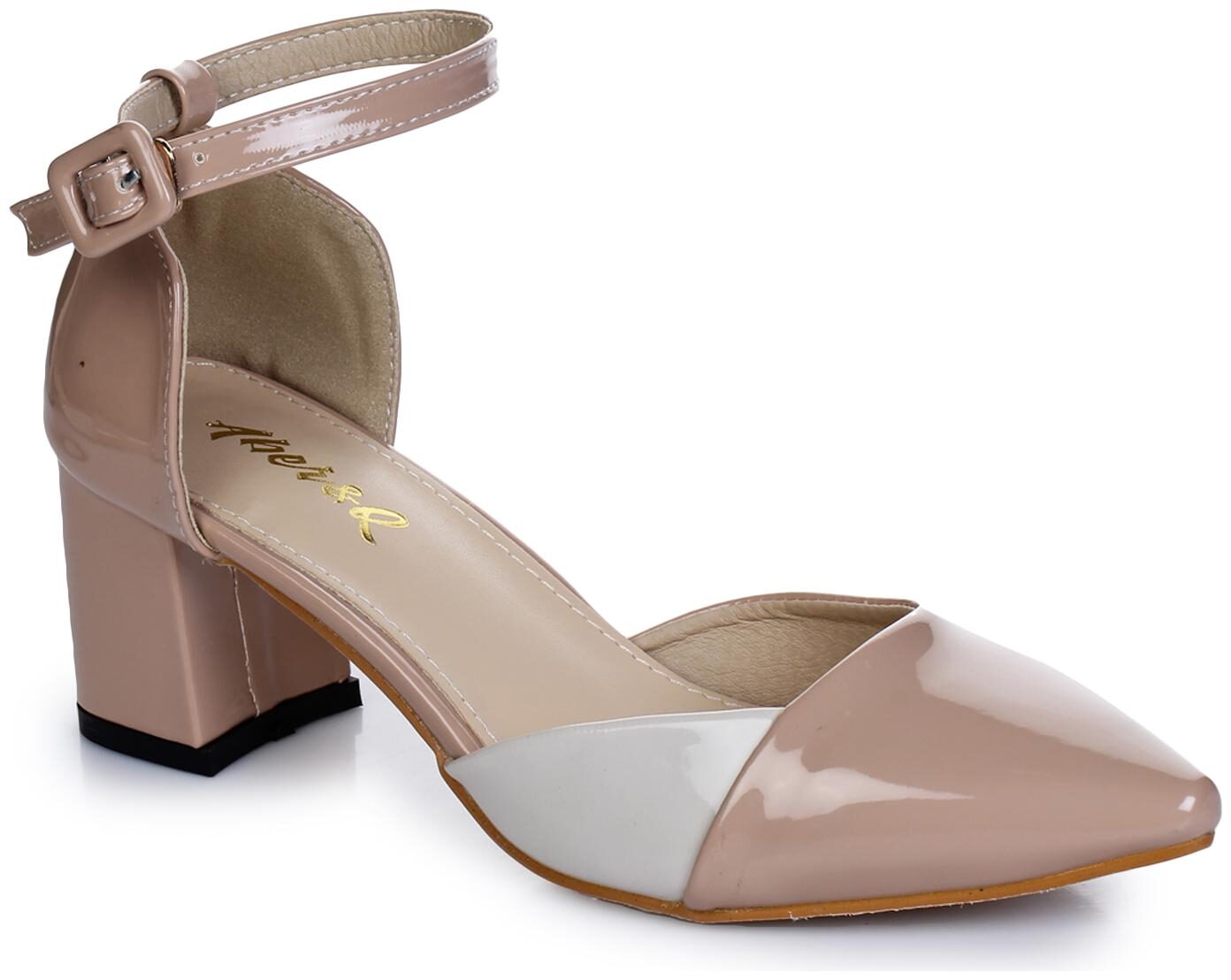 

Aber Q Women Beige Heeled Sandals