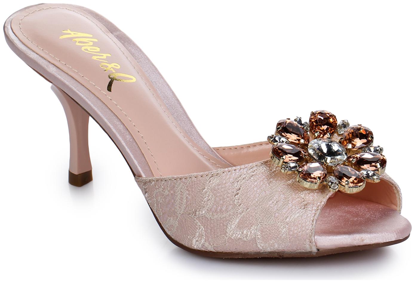 

Aber Q Women Pink Heeled Sandals