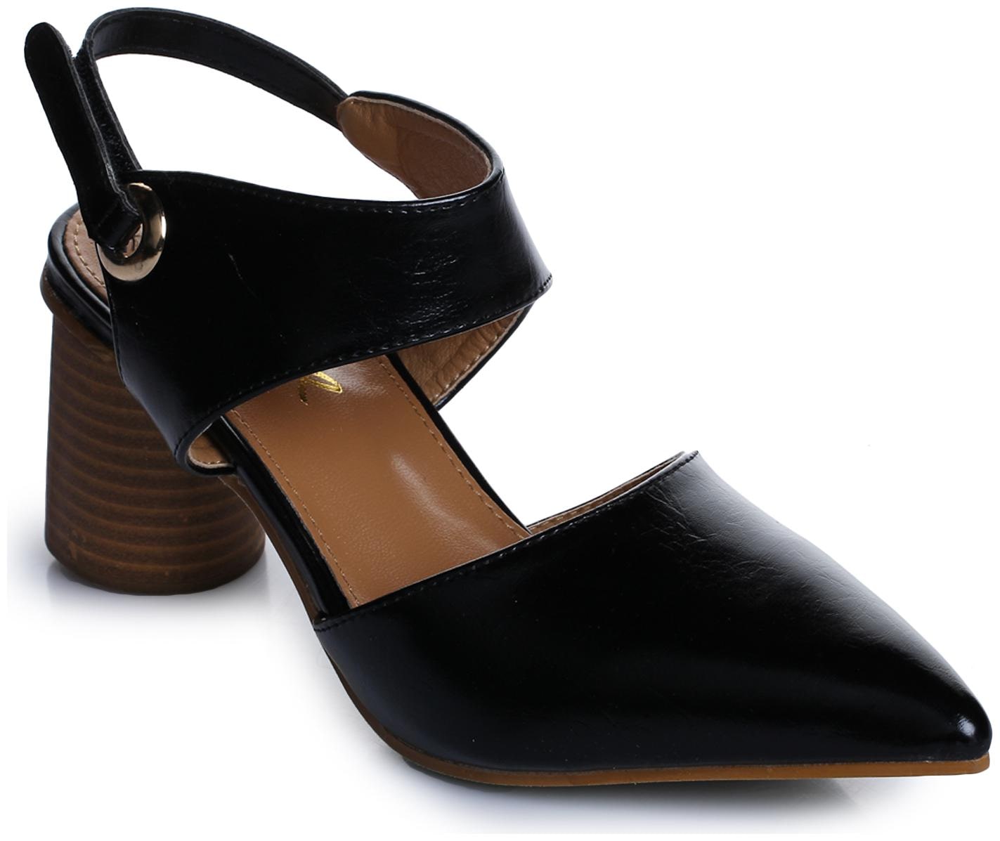 

Aber Q Women Black Heeled Sandals