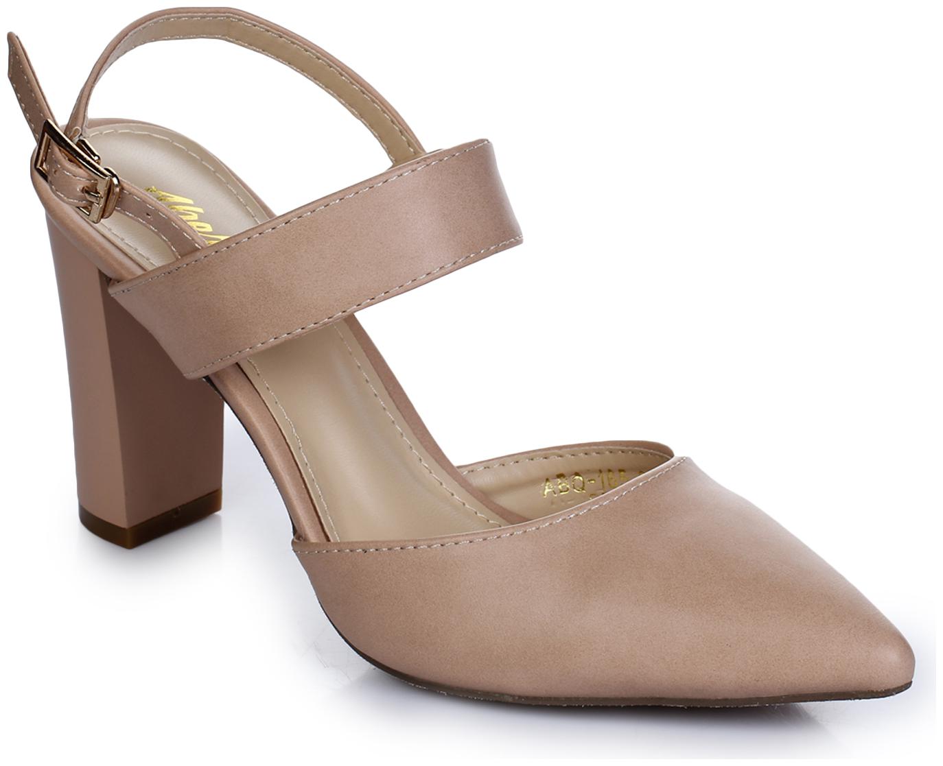 

Aber Q Women Beige Heeled Sandals
