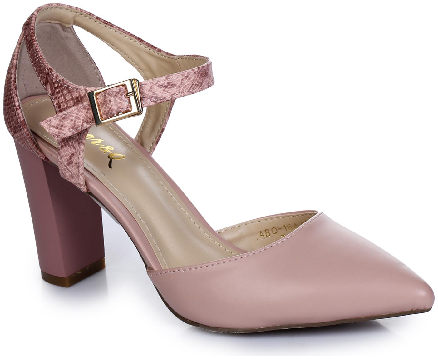 

Aber Q Women Pink Heeled Sandals