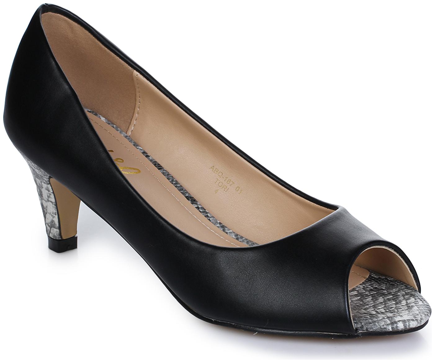 

Aber Q Women Black Heeled Sandals
